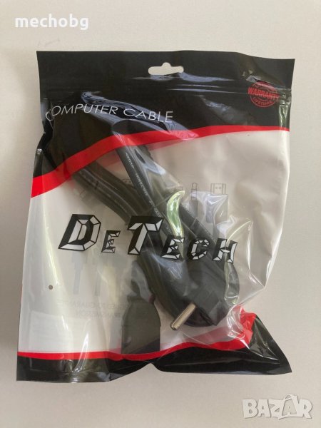 Захранващ кабел DeTech за PC/PS3/Xbox, снимка 1