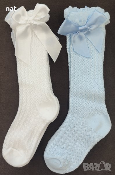 Бебешки чорапи с панделка , снимка 1