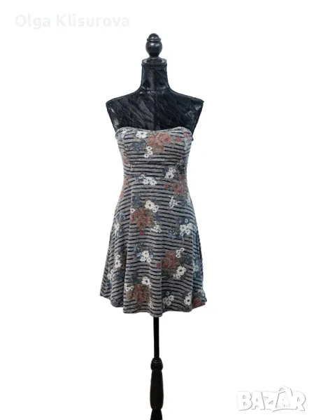 Италианска рокля без презрамки, снимка 1