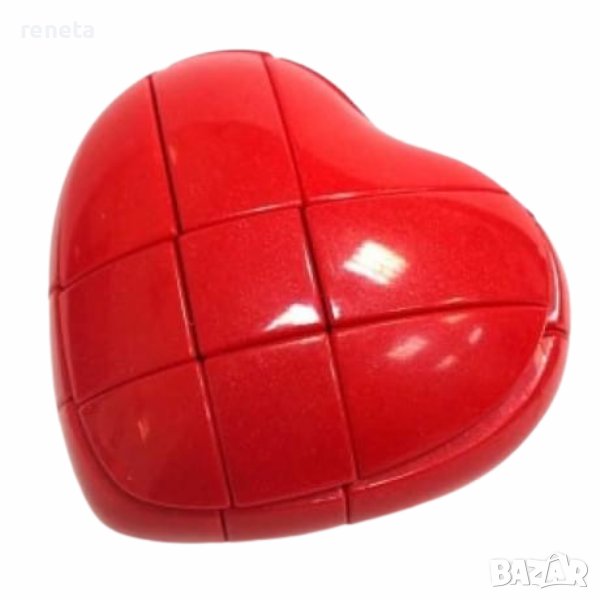 Пъзел Сърце, Тип Рубик, Пластмасов, 1Х3, снимка 1