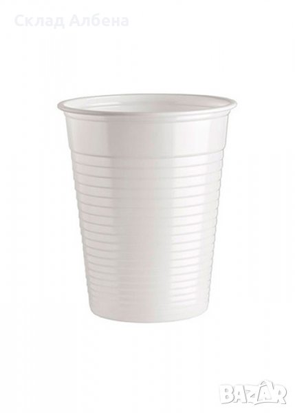 Пластмасови чаши за еднократна употреба – 160мл, 100 броя, снимка 1