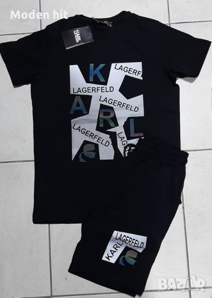 Karl Lagerfeld мъжки летни комплекти /тениска и къси панталони/ реплика, снимка 1