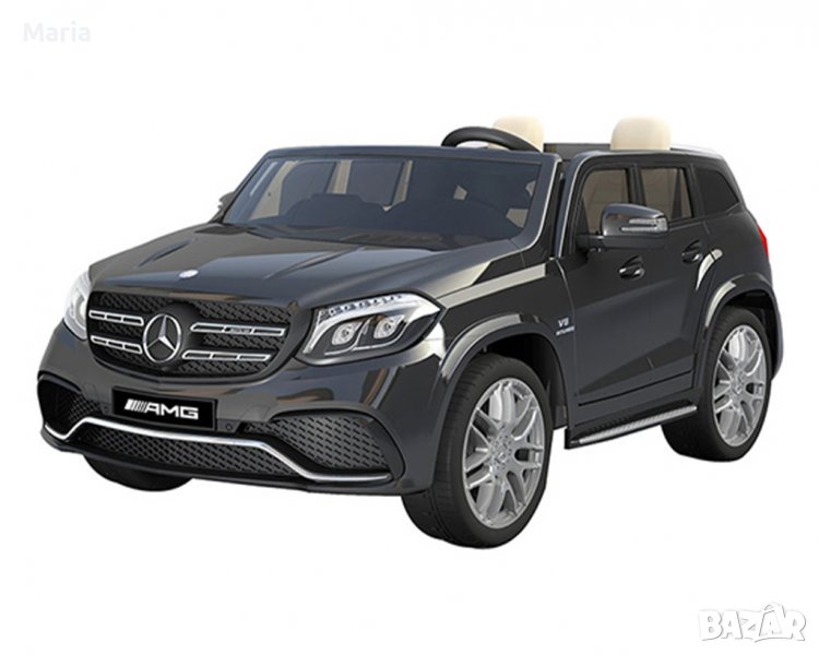 Двуместен акумулаторен джип Mercedes GLS63 2x12V батерия, меки гуми, снимка 1