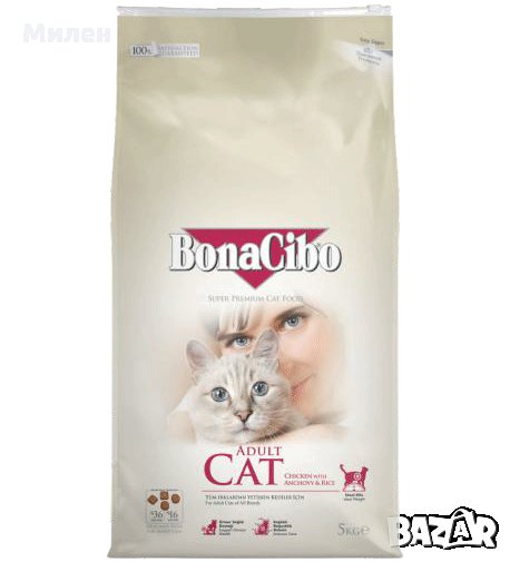 Насипна храна за котки BonaCibo Cat Adult, снимка 1