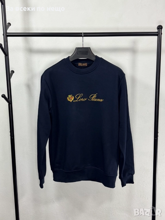 Loro Piana Мъжка Блуза С Бродирано Лого С Дълъг Ръкав Код V.B.67, снимка 1