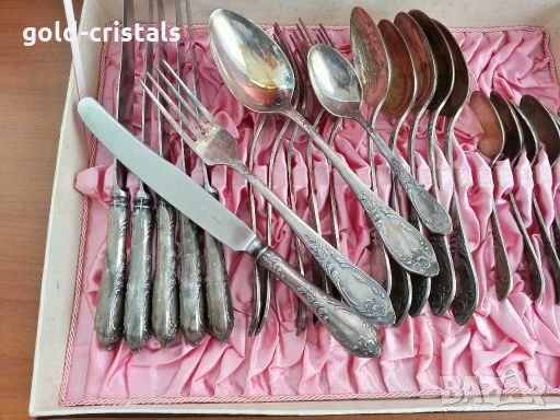 стари руски прибори в кутия , снимка 1