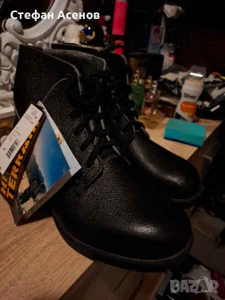 Скандинавски Нови мъжки кожени боти - естествена кожа, снимка 1