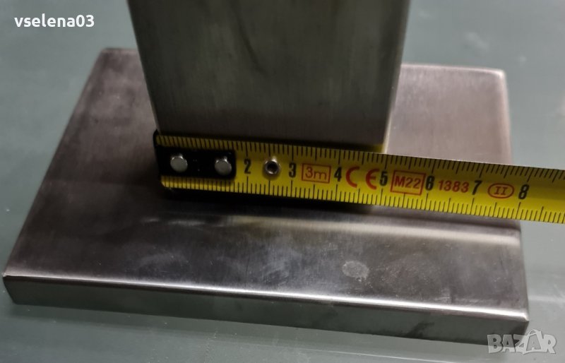 Иноксова капачка за колонка на парапет, снимка 1