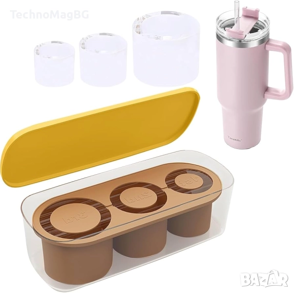 DAKLUNAR Силиконова форма за лед Stanley Cup – с капак и контейнер, снимка 1