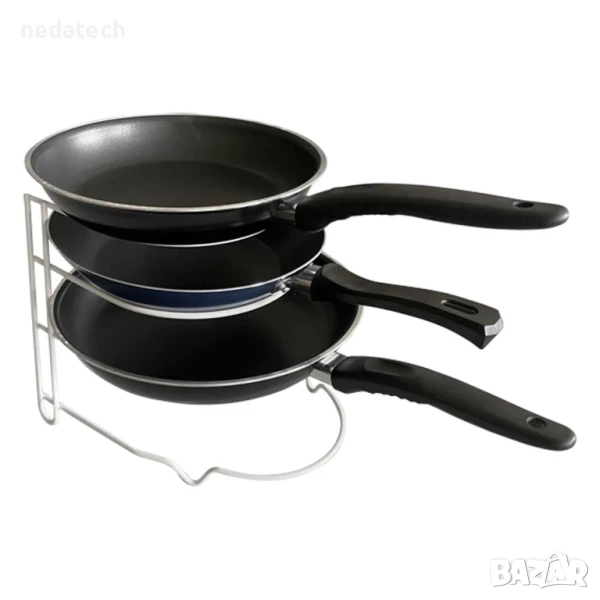 Кухненски метален органайзер с 3 позиции, 27x25.5x23.5 см., снимка 1