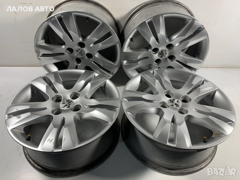 Алуминиеви джанти с датчици Пежо Peugeot 17 цола 9685737280 7j ET29 4x108 ц.о. 65, снимка 1