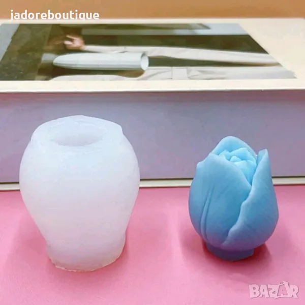 Силиконов молд 3D Лале, снимка 1