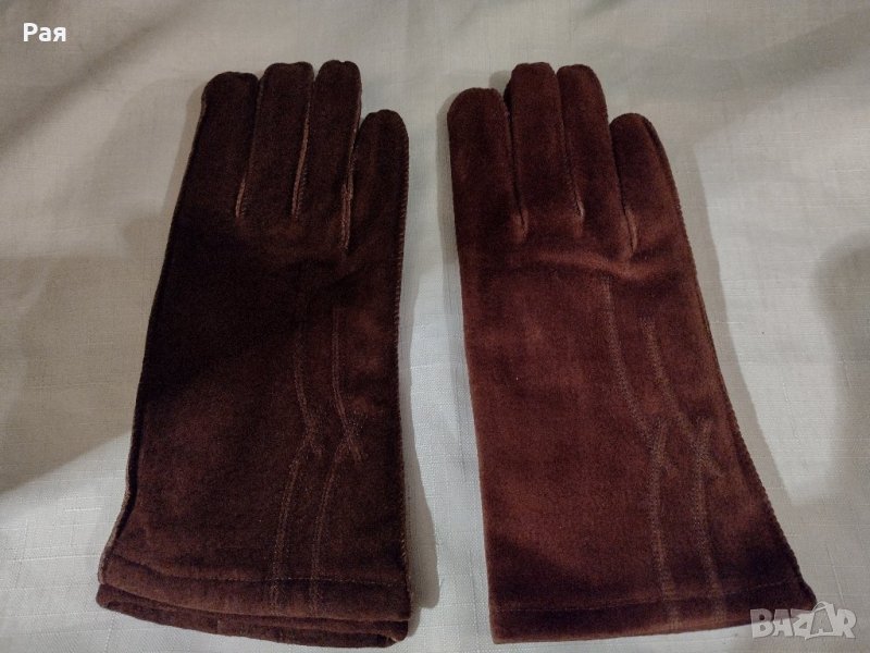 Кожени / велур ръкавици , снимка 1
