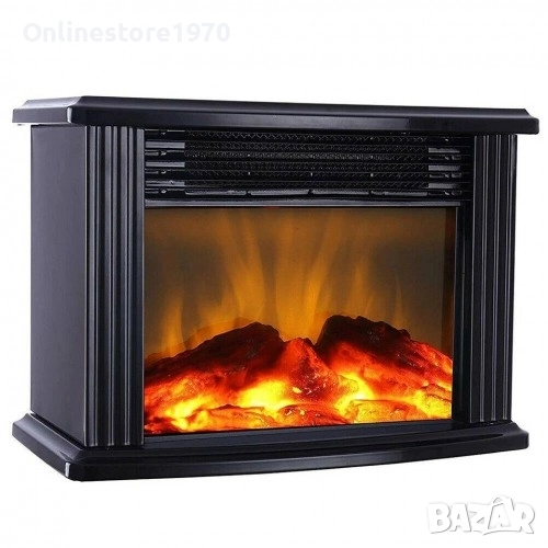 Печка с декоративен огън тип камина с дистанционно управление , снимка 1