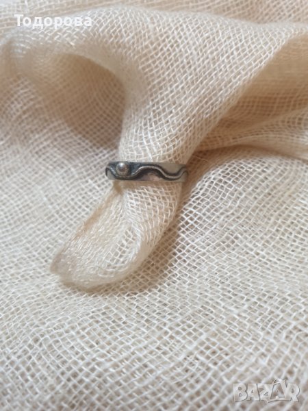 Старинно сребърно пръстенче, снимка 1