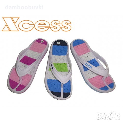Юношески джапанки XCESS бяло/синьо/зелено 36/41, снимка 1