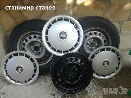 Продавам гуми с джанти за БМВ е30, снимка 1
