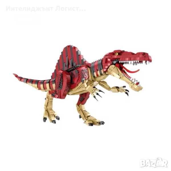 Конструктор, Спинозавър, Комплект за сглобяване на динозаври, многоцветен, 1606 части, снимка 1