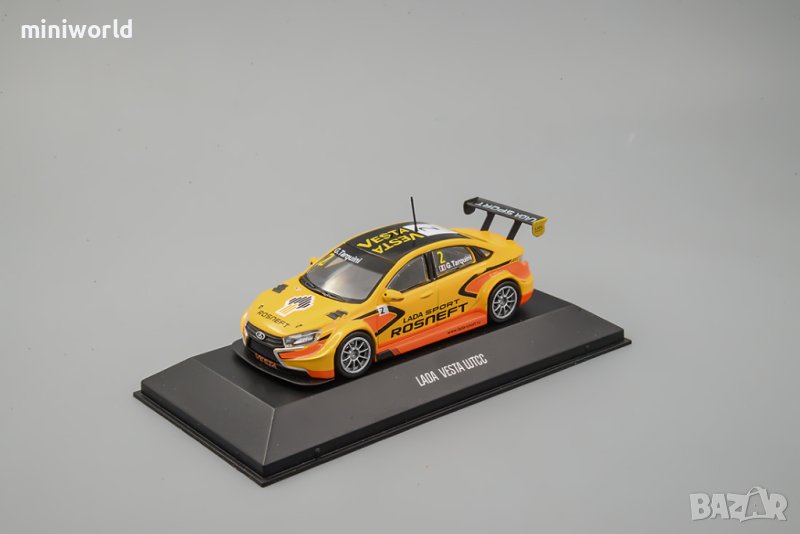 ВАЗ Лада Веста LADA Vesta WTCC - мащаб 1:43 на DeAgostini моделът е нов в блистер, снимка 1