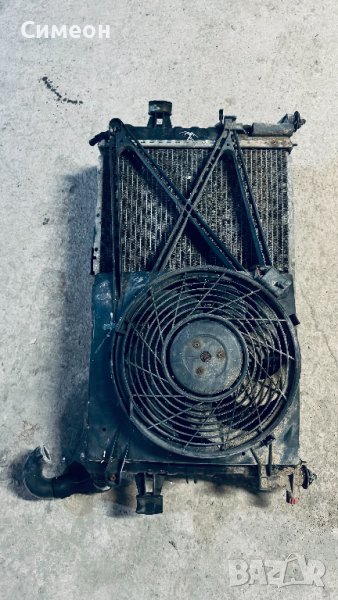 Радиатор с вентилаторите за Опел Астра Г без климатик, снимка 1