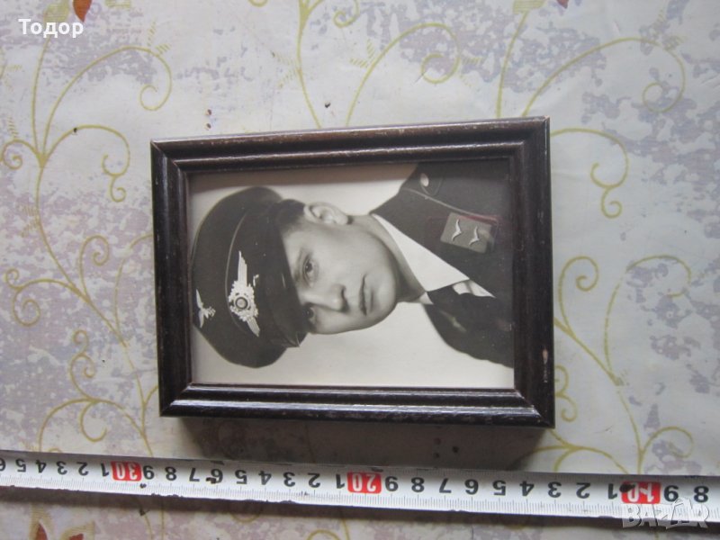 Стара немска снимка войник летец 3 Райх картина , снимка 1