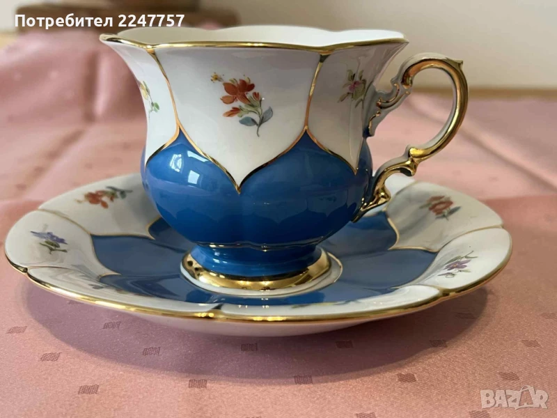 Двоен сет порцелан Meissen B-Form 250 ml, снимка 1