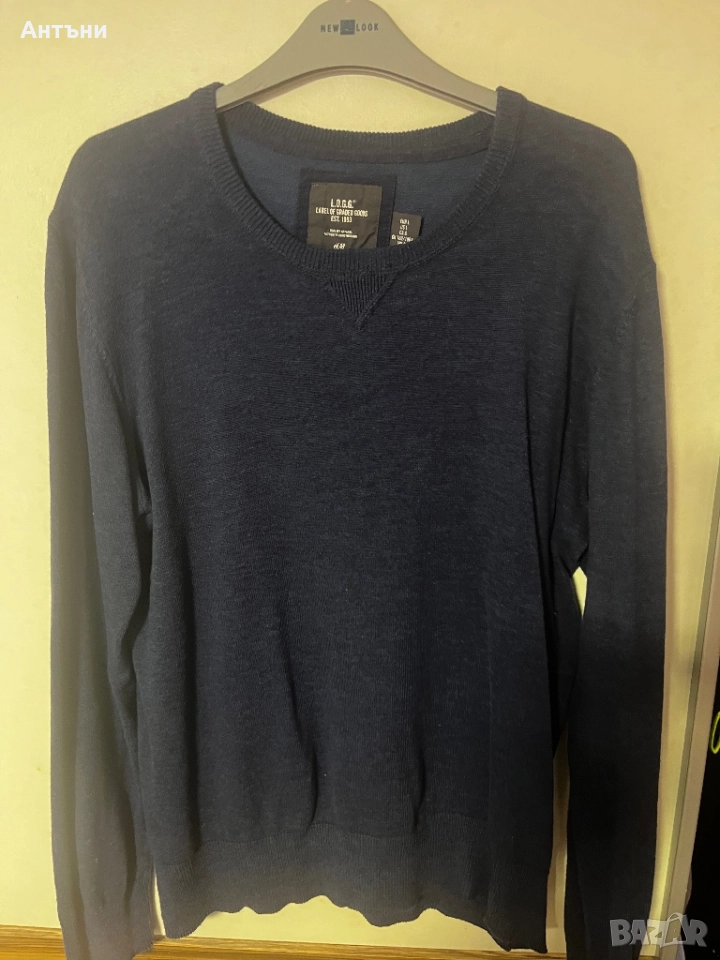 Синя блуза с дълъг ръкав, снимка 1