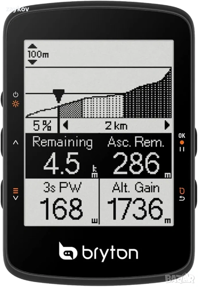 Bryton Rider 460 - 2.6-инчов LCD GPS велокомпютър, снимка 1