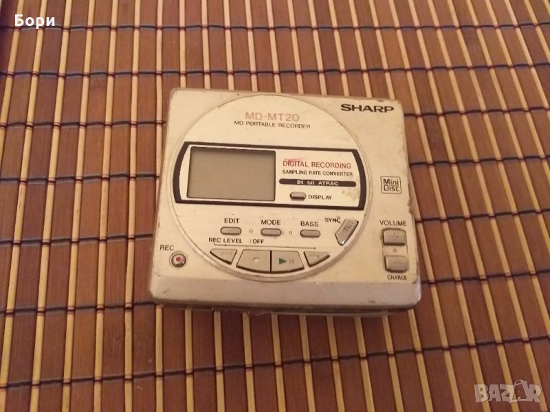  SHARP MD-MT20 minidisc  PORTABLE PLAYER RECORDER , снимка 1