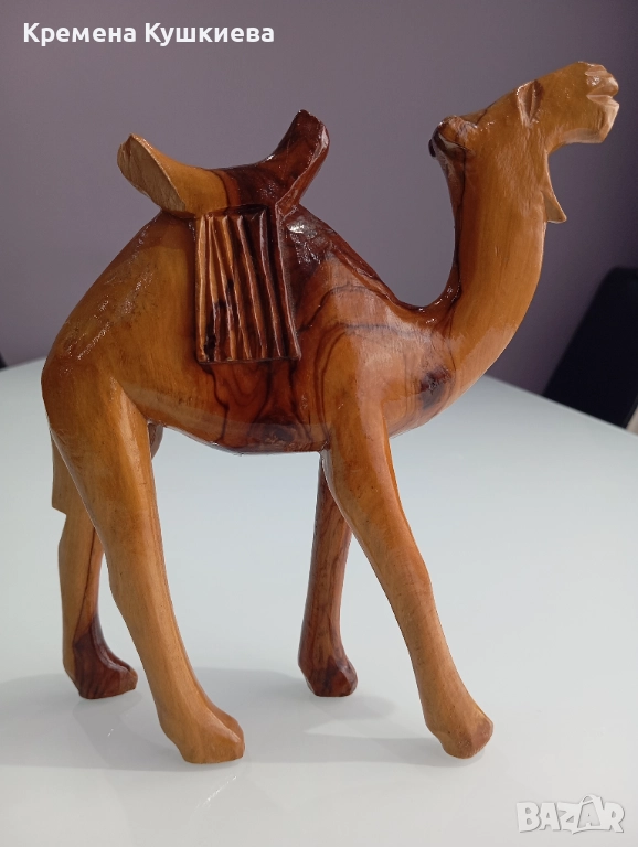 Дървена камила масив, снимка 1