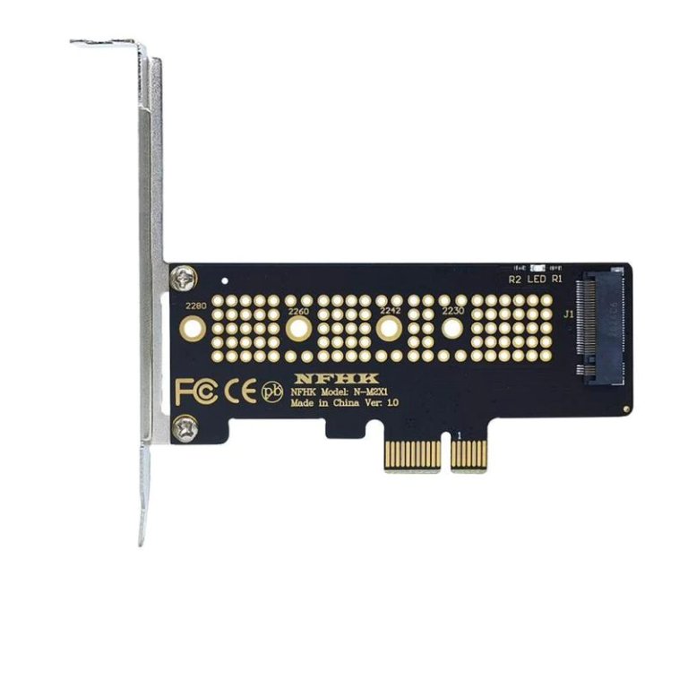 ПреходникM2SSDNVMEкъмPCI-E3.0x1+Гаранция