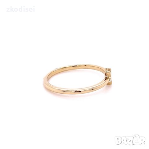 Златен дамски пръстен 1,46гр. размер:55 14кр. проба:585 модел:21903-2, снимка 2 - Пръстени - 44134034
