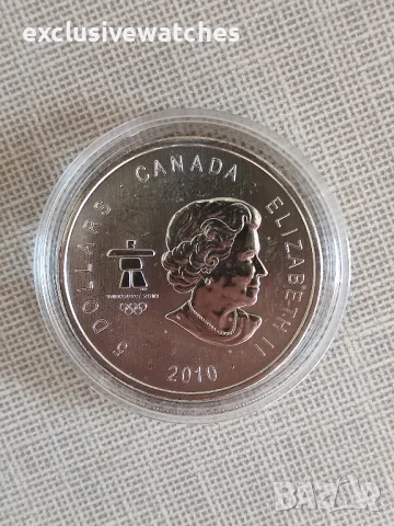 1 тройунция Сребърна Монета Cananda Olympic Hockey BU 2010 г. , снимка 4 - Нумизматика и бонистика - 49841070