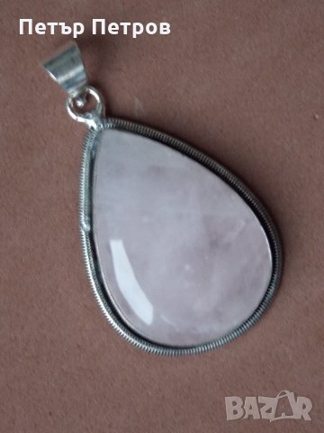 Дpyзи Естествен Розов кварц, снимка 9 - Колиета, медальони, синджири - 24369489