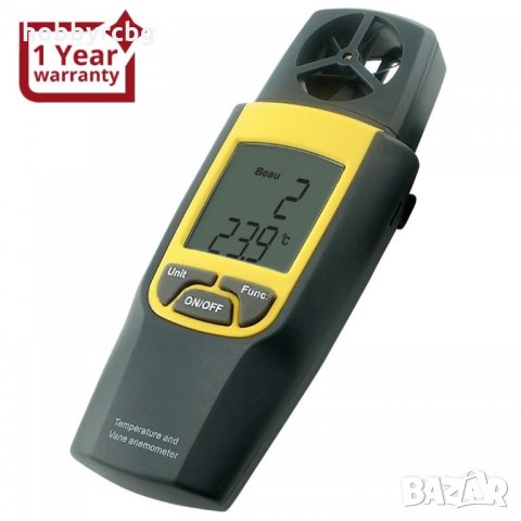 Цифров анемометър термометър, въздушен температурен метър, снимка 1