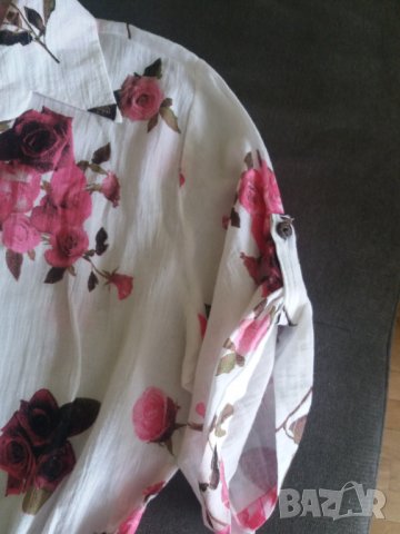 Дамска нова лятна блуза риза XL - 2XL памук, снимка 5 - Ризи - 37324130