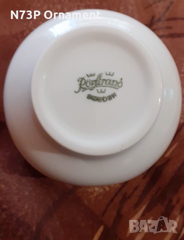 ПОРЦЕЛАНОВА ЧАША. СВЕЩНИК. RORSTRAND. SWEDEN. , снимка 4 - Колекции - 32908859