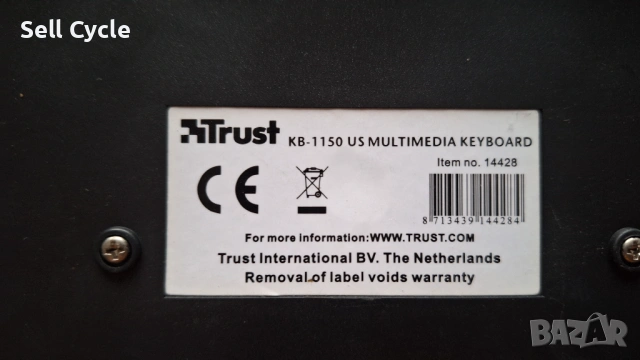 ✅КЛАВИЕТУРА TRUST KB-1150 ❗, снимка 4 - Клавиатури и мишки - 53253965