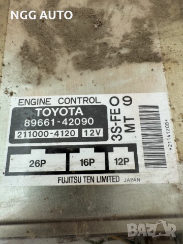 Компютър Двигател Тойота, ECU 89661-42090 211000-4120 Toyota Fujitsu 3121, снимка 2 - Части - 51398395
