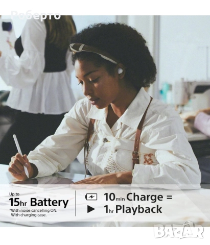 Слушалки Sony WF-C700N, снимка 5 - Безжични слушалки - 52908469