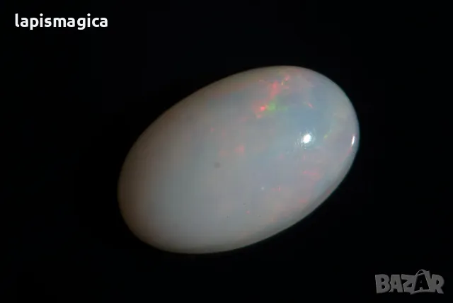 Етиопски опал 2.19ct овален кабошон, снимка 2 - Други - 49635343