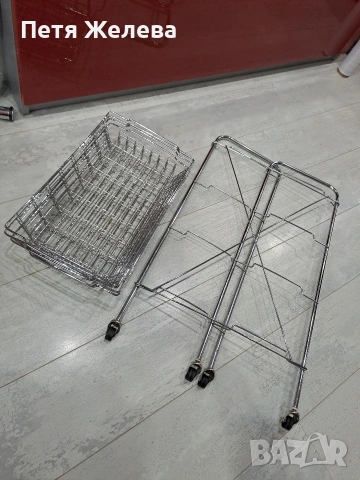 Сгъваем метален стелаж на колела , снимка 15 - Други стоки за дома - 53321509