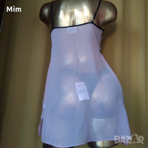 Livera M комплект сладко розово с черна дантела и черни полупрашки, снимка 9 - Корсети, бюстиета, топове - 28755810