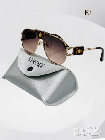 очила с калъф, кутия и ув защита louis vuitton versace , снимка 16 - Слънчеви и диоптрични очила - 51393808