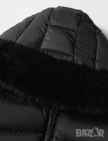 🧥 SOLOMATE от STBoutique – Дамско и тийнейджърско ватирано яке с качулка, снимка 3 - Якета - 51936827