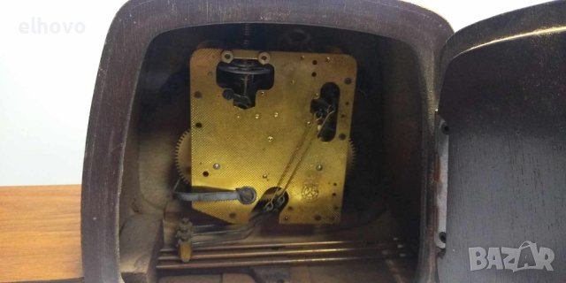 Старинен каминен часовник Zentra, снимка 4 - Антикварни и старинни предмети - 43862209