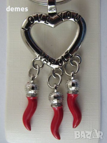 Метален ключодържател от Неапол, Италия, снимка 2 - Други - 43413775