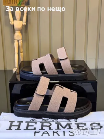 Hermes Дамски Чехли Хермес - Налични Различни Цветове Код E276, снимка 2 - Чехли - 50415392