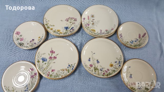 Порцеланови чинии  - Бавария - 16 броя, снимка 6 - Антикварни и старинни предмети - 32891745