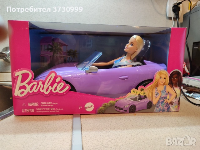 Барби с кола , снимка 3 - Кукли - 53052537